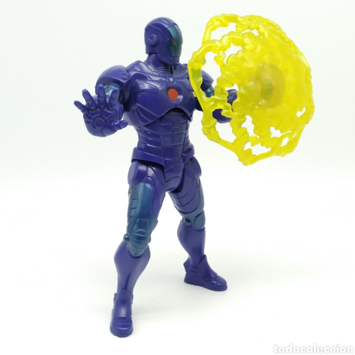 Figuras y mu&ntilde;ecos Marvel: Iron Man versi&oacute;n Marvel Mighty Battlers Stealth Tech Armor de HASBRO a&ntilde;o 2012 - Foto 1