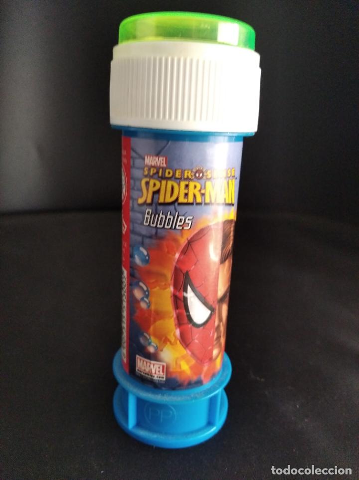 Figuras y mu&ntilde;ecos Marvel: SPIDER-MAN BOTE DE BURBUJAS, DULCOP ITALIA 2002- - Foto 2