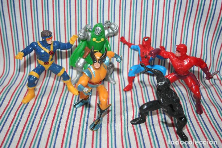 Figuras y mu&ntilde;ecos Marvel: LOTE DE MU&Ntilde;ECOS MARVEL YOLANDA 1996 - Foto 1