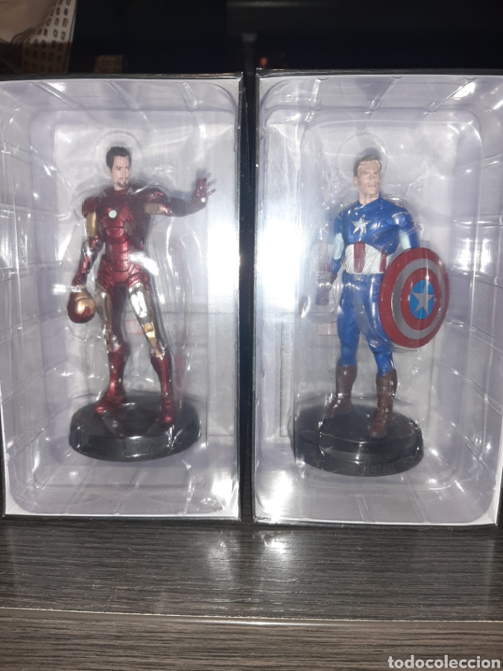 Figuras y mu&ntilde;ecos Marvel: Iron Man y capit&aacute;n Am&eacute;rica - Foto 1