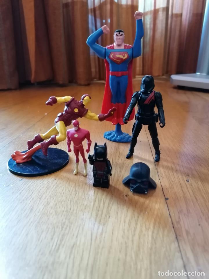 Figuras y mu&ntilde;ecos Marvel: LOTE DE MU&Ntilde;ECOS IRON MAN SUPERMAN STAR WARS - Foto 2