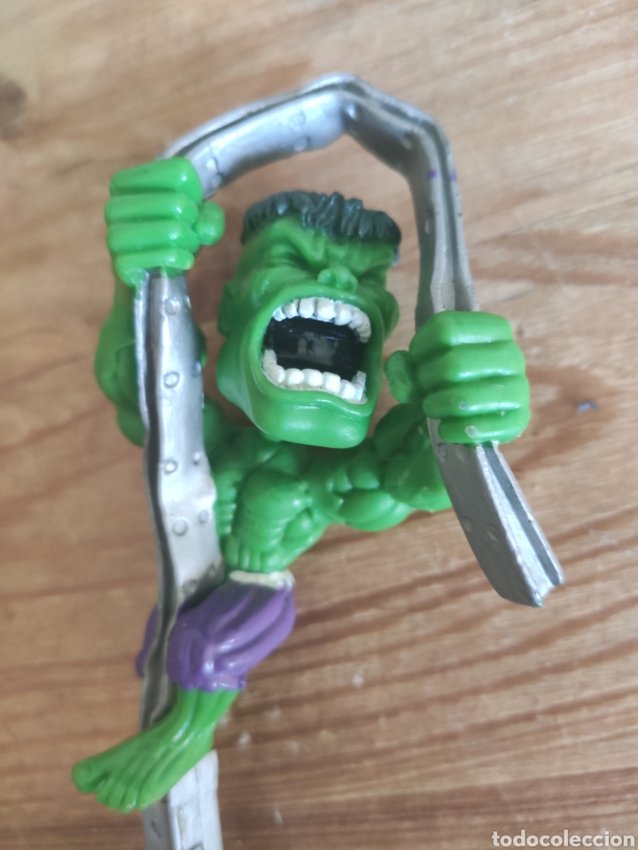 Figuras y mu&ntilde;ecos Marvel: Original bol&iacute;grafo Hulk doblando viga - Foto 2