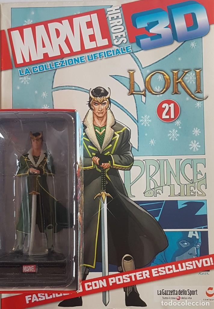 Figuras y mu&ntilde;ecos Marvel: Figura Marvel Heroes 3d LOKI. Eaglemos - Foto 1