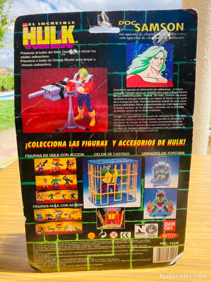 Figuras y mu&ntilde;ecos Marvel: Doc Samson, Marcel comics, el incre&iacute;ble Hulk, Bandai 1997. - Foto 4