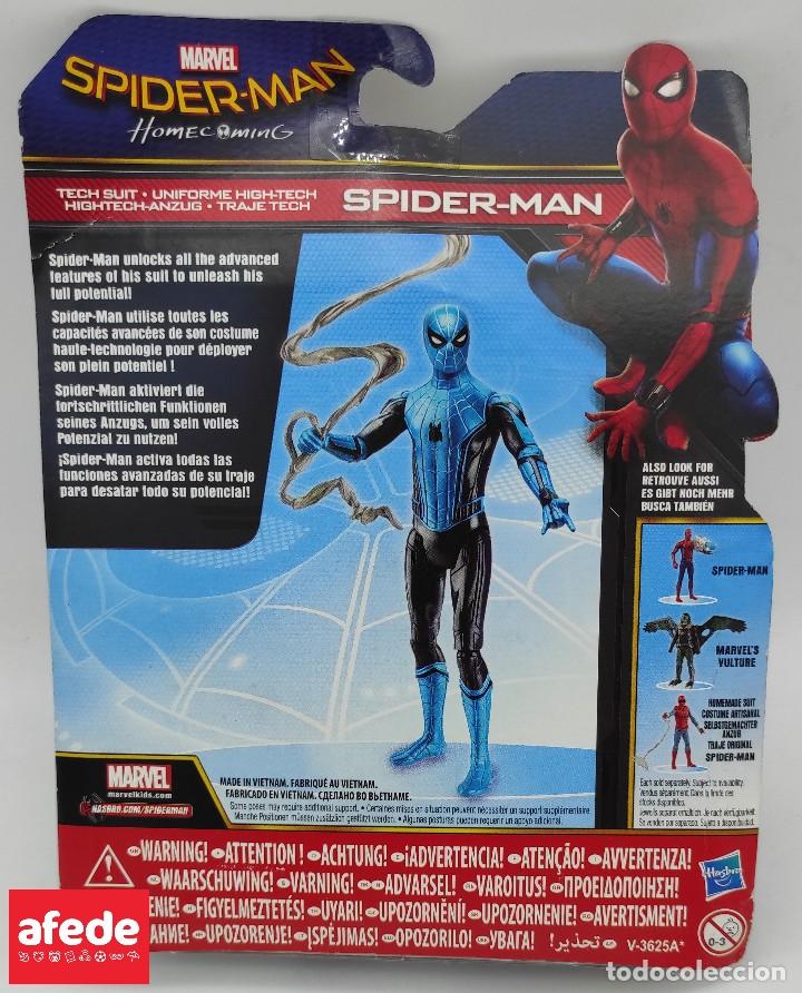 Figuras y mu&ntilde;ecos Marvel: Spiderman Home Coming versi&oacute;n traje tech. A&ntilde;o 2017. Hasbro. - Foto 2