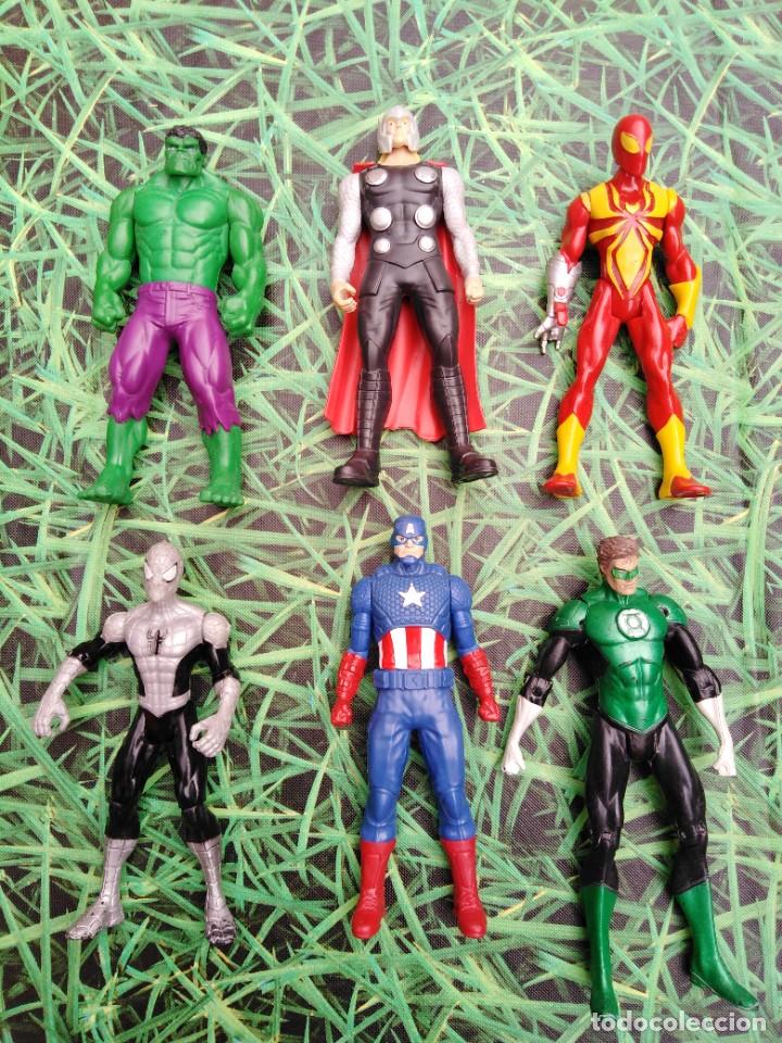 lote 9 figuras superhéroes marvel / dc comics ( - Compra venta en  todocoleccion