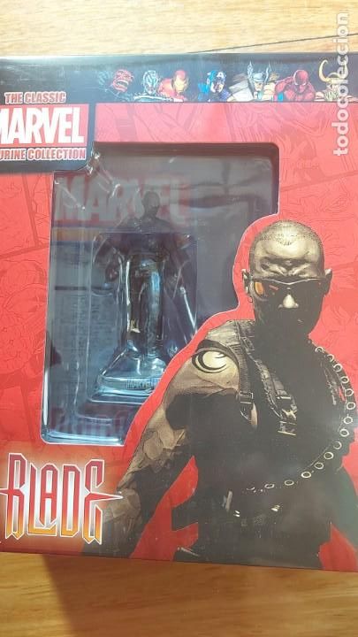 Figuras y mu&ntilde;ecos Marvel: Blade Figura plomo eaglemoss en su caja - Foto 1