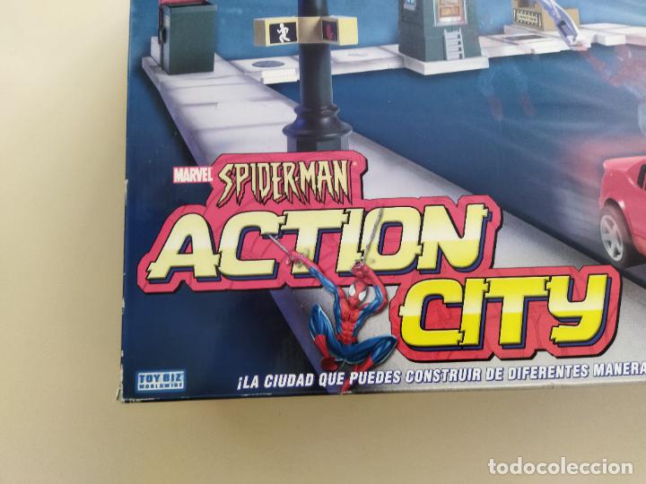 Figuras y Muñecos Marvel: SPIDERMAN ACTION CITY DE FAMOSA - TOY BIZ MARVEL 2005 - JUGUETE SPIDER-MAN - NUEVO PRECINTADO - Foto 19 - 312299733