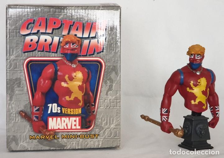 Figuras y mu&ntilde;ecos Marvel: Busto CAPITAN BRITANIA &ndash; CAPTAIN BRITAIN Version de los 70. Bowen Designs 2007. - Foto 1