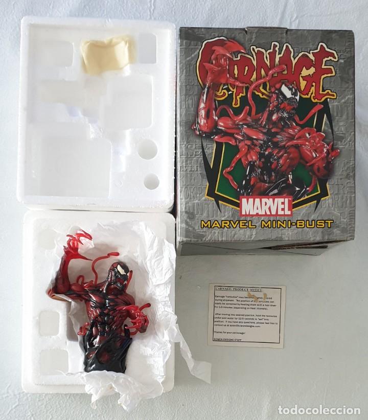 Figuras y mu&ntilde;ecos Marvel: Busto MATANZA - CARNAGE (SPIDERMAN). Bowen Designs 2005. - Foto 2
