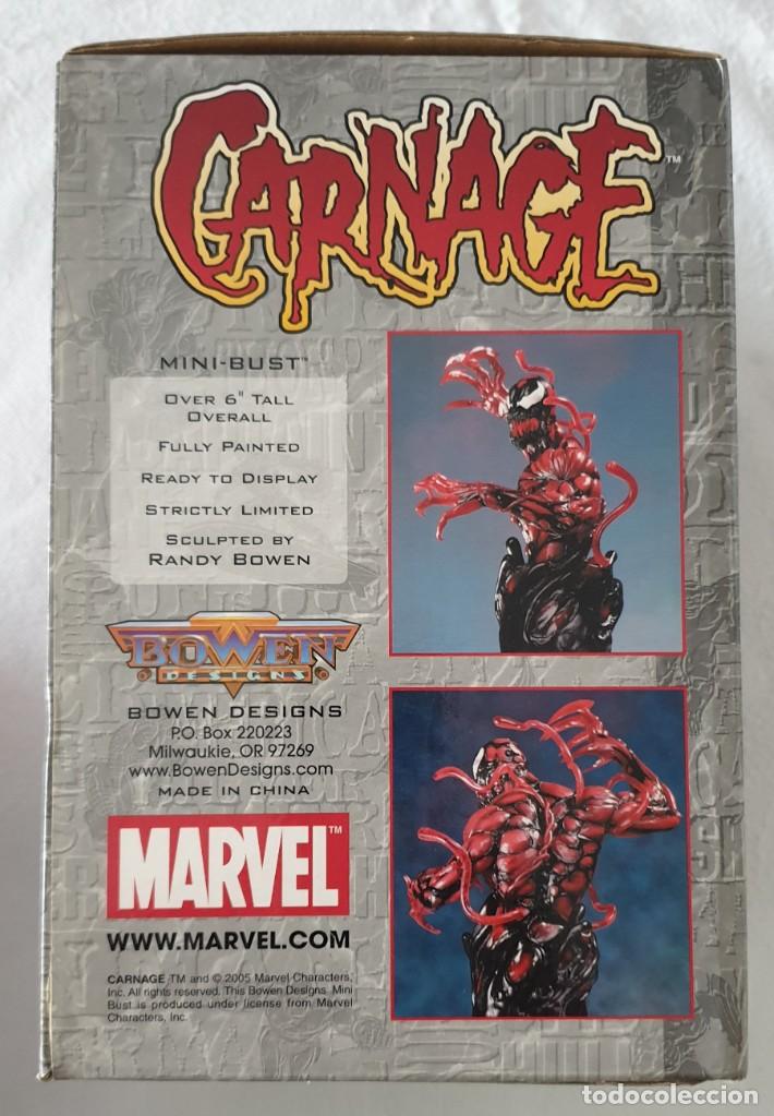 Figuras y mu&ntilde;ecos Marvel: Busto MATANZA - CARNAGE (SPIDERMAN). Bowen Designs 2005. - Foto 3