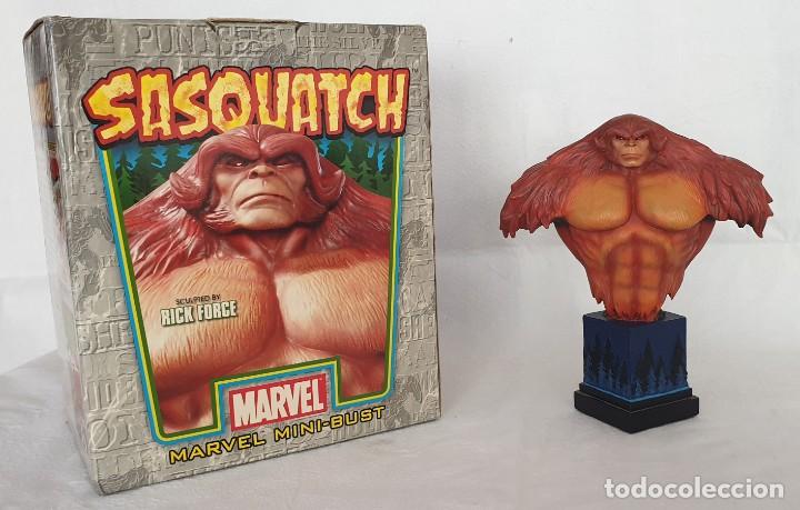 Figuras y mu&ntilde;ecos Marvel: Busto SASQUATCH (ALPHA FLIGHT) Version base cubo azul. Bowen Designs 2006. - Foto 1