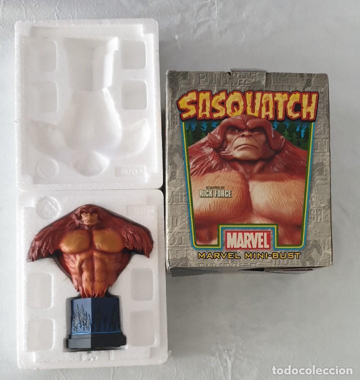 Figuras y mu&ntilde;ecos Marvel: Busto SASQUATCH (ALPHA FLIGHT) Version base cubo azul. Bowen Designs 2006. - Foto 2