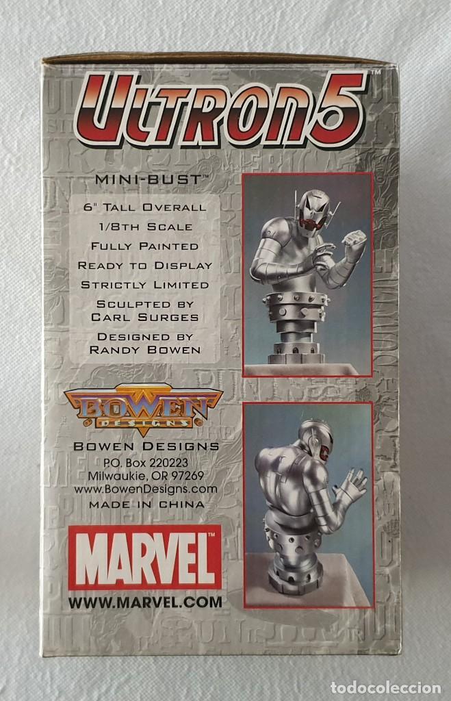Figuras y mu&ntilde;ecos Marvel: Busto ULTRON 5 (VENGADORES) Version Chrome. Bowen Designs 2005. - Foto 3