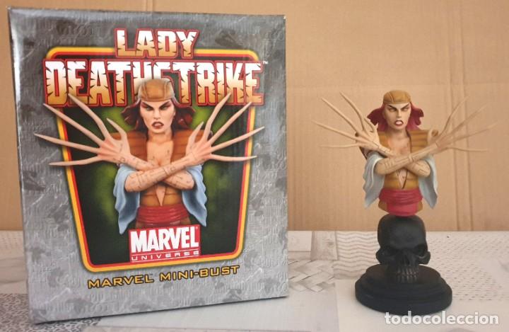 Figuras y mu&ntilde;ecos Marvel: Busto DAMA MORTAL - LADY DEATHSTRIKE. Bowen Designs 2011. - Foto 1
