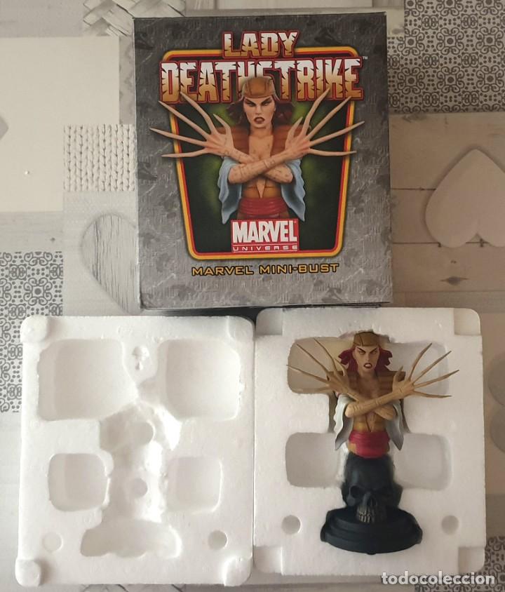 Figuras y mu&ntilde;ecos Marvel: Busto DAMA MORTAL - LADY DEATHSTRIKE. Bowen Designs 2011. - Foto 2