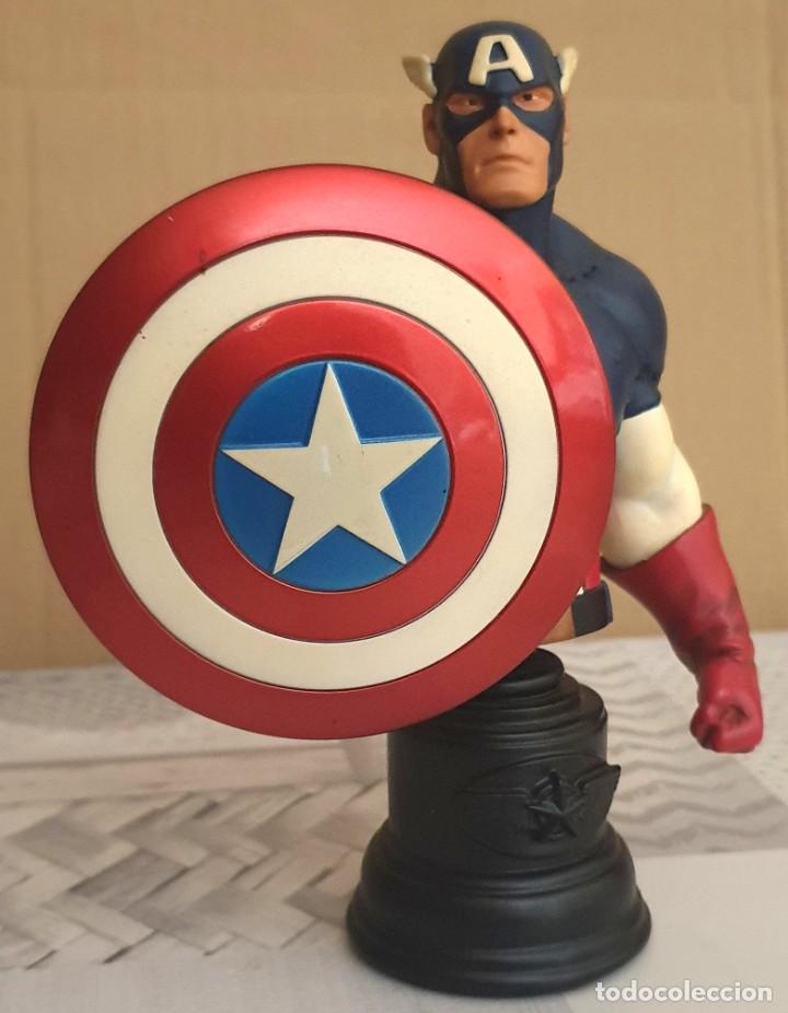 Figuras y mu&ntilde;ecos Marvel: Busto CAPITAN AMERICA II. Bowen Designs 2009. - Foto 3