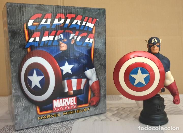 Figuras y mu&ntilde;ecos Marvel: Busto CAPITAN AMERICA II. Bowen Designs 2009. - Foto 1