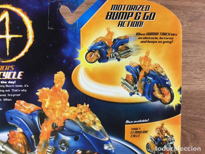 Figuras y mu&ntilde;ecos Marvel: SILVER SURFER - HUMAN TORCH,S FLAME CYCLE HASBRO MARVEL 2009 - Foto 2