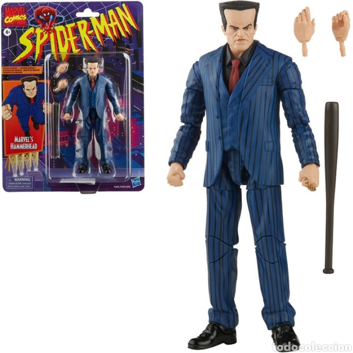 Figuras y mu&ntilde;ecos Marvel: Figura Cabeza de Martillo Hammerhead Spider-Man Marvel Legends Hasbro - Foto 5