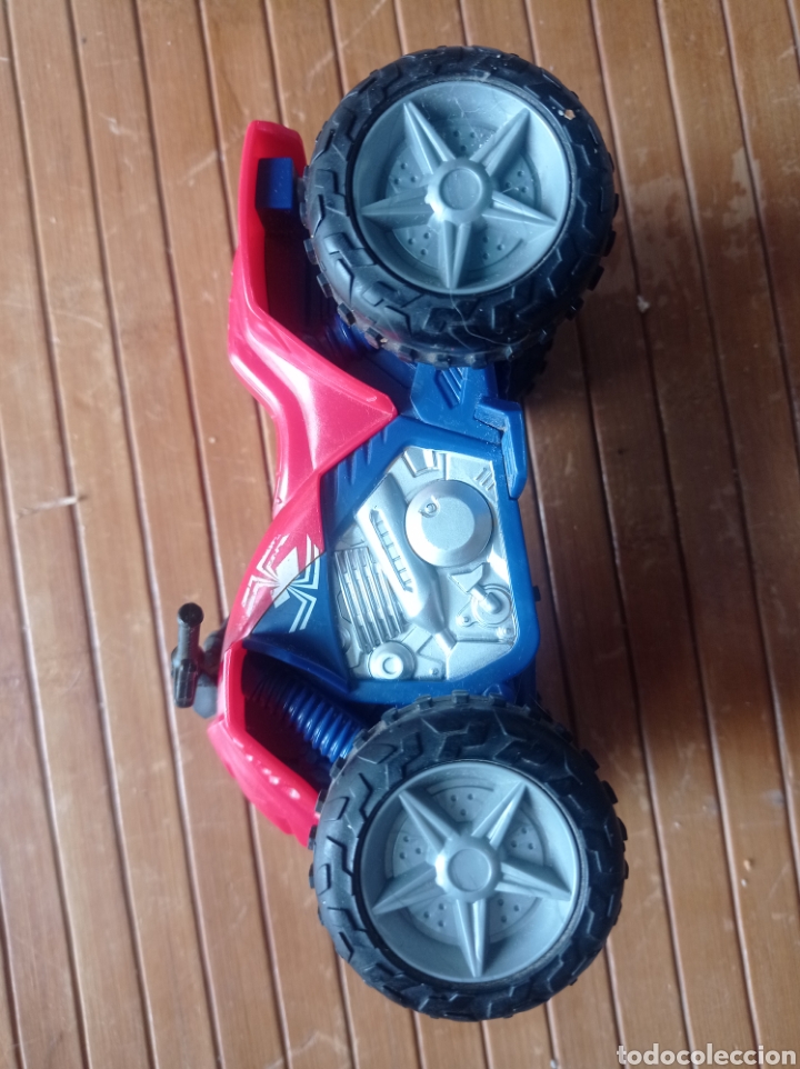 Figuras y mu&ntilde;ecos Marvel: Moto Quad Spiderman Marvel 2008 funcionando - Foto 4