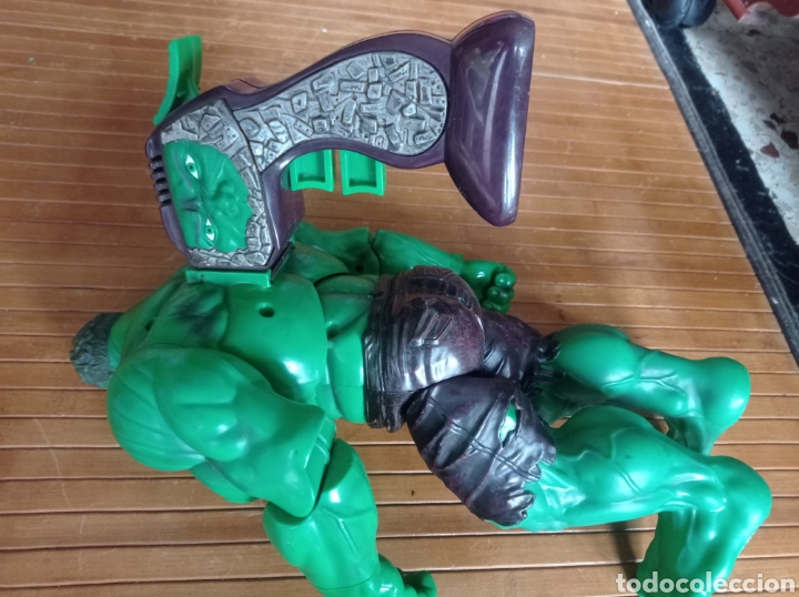 Figuras y mu&ntilde;ecos Marvel: Figura Incre&iacute;ble Hulk sonido movimiento 2002 - Foto 3