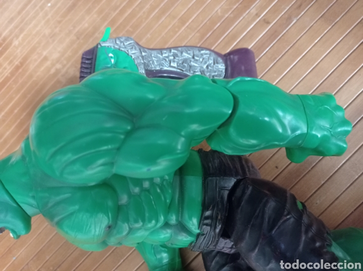 Figuras y mu&ntilde;ecos Marvel: Figura Incre&iacute;ble Hulk sonido movimiento 2002 - Foto 6