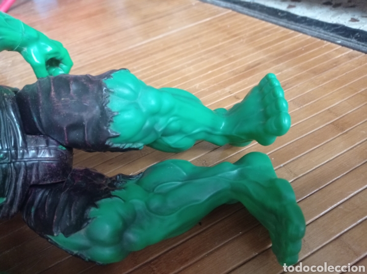 Figuras y mu&ntilde;ecos Marvel: Figura Incre&iacute;ble Hulk sonido movimiento 2002 - Foto 8