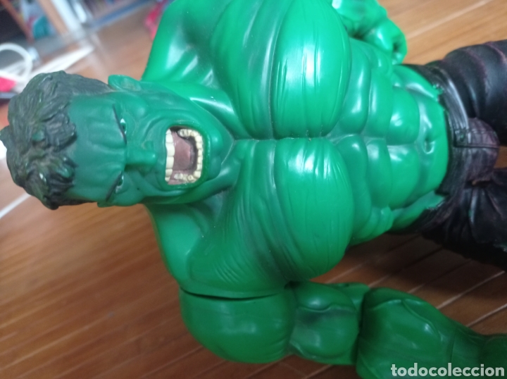 Figuras y mu&ntilde;ecos Marvel: Figura Incre&iacute;ble Hulk sonido movimiento 2002 - Foto 9