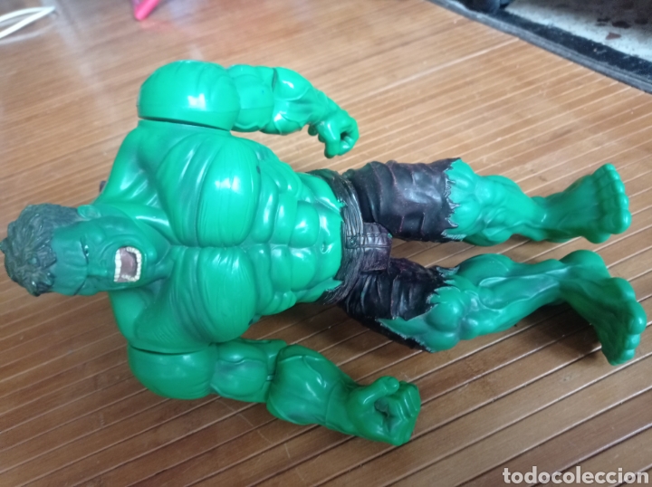 Figuras y mu&ntilde;ecos Marvel: Figura Incre&iacute;ble Hulk sonido movimiento 2002 - Foto 10