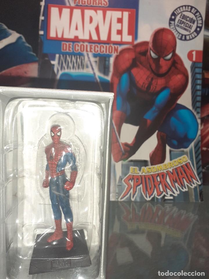Figuras y mu&ntilde;ecos Marvel: Figura Plomo Marvel n&uacute;mero 1 Altaya Spiderman - Foto 1
