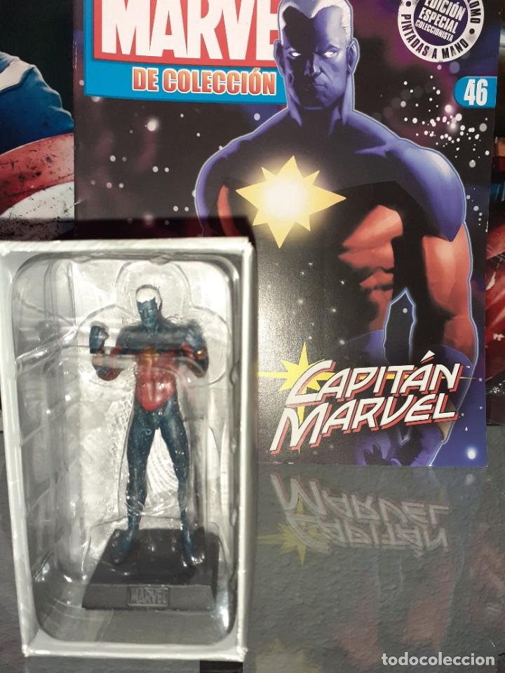 Figuras y mu&ntilde;ecos Marvel: Figura Plomo Marvel n&uacute;mero 46 Altaya Capit&aacute;n Marvel - Foto 1