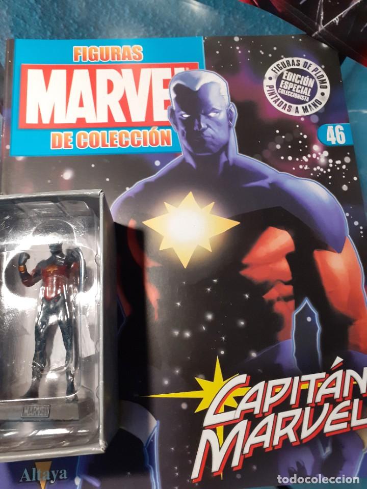Figuras y mu&ntilde;ecos Marvel: Figura Plomo Marvel n&uacute;mero 46 Altaya Capit&aacute;n Marvel - Foto 2