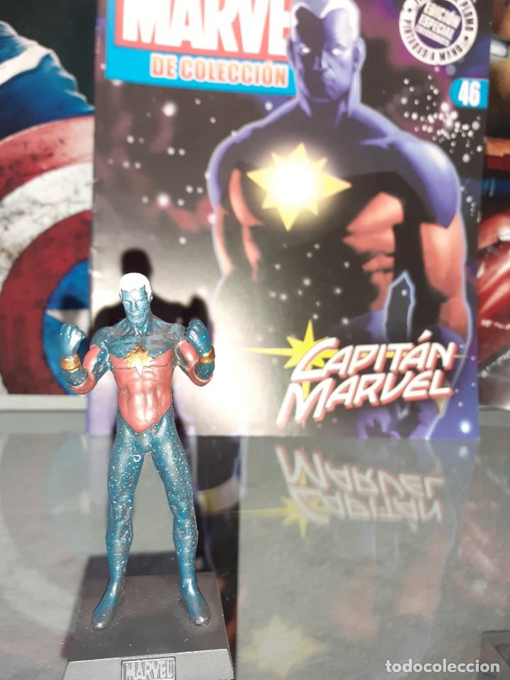 Figuras y mu&ntilde;ecos Marvel: Figura Plomo Marvel n&uacute;mero 46 Altaya Capit&aacute;n Marvel - Foto 3