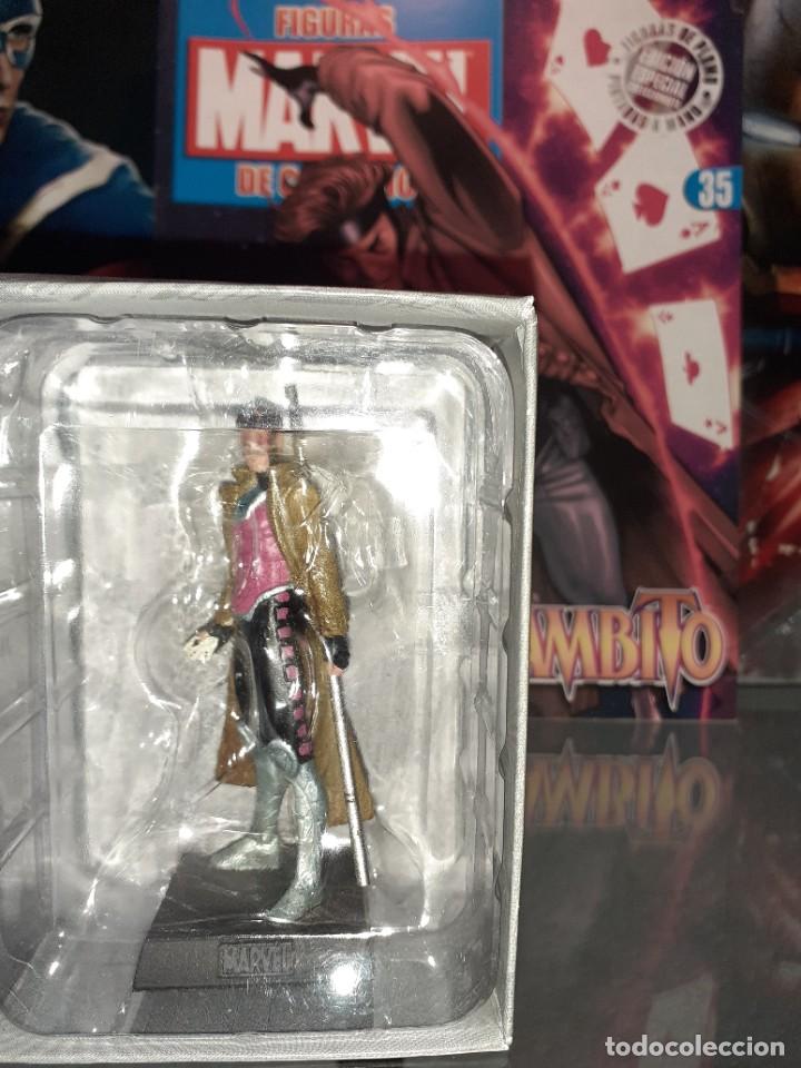 Figuras y mu&ntilde;ecos Marvel: Figura Plomo Marvel n&uacute;mero 35 Altaya Gambito - Foto 1