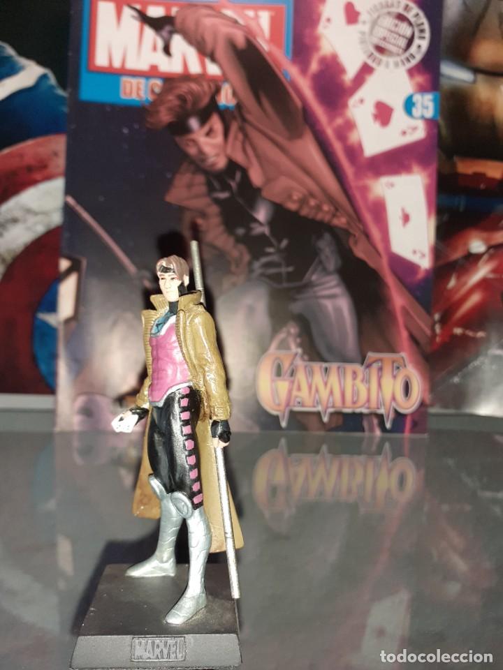 Figuras y mu&ntilde;ecos Marvel: Figura Plomo Marvel n&uacute;mero 35 Altaya Gambito - Foto 2