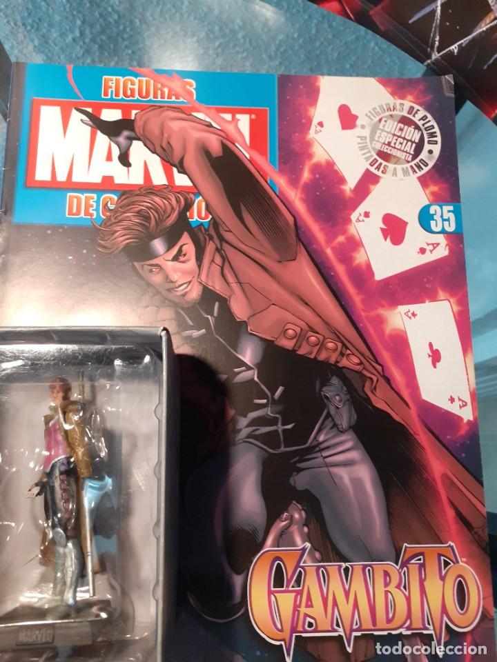 Figuras y mu&ntilde;ecos Marvel: Figura Plomo Marvel n&uacute;mero 35 Altaya Gambito - Foto 4