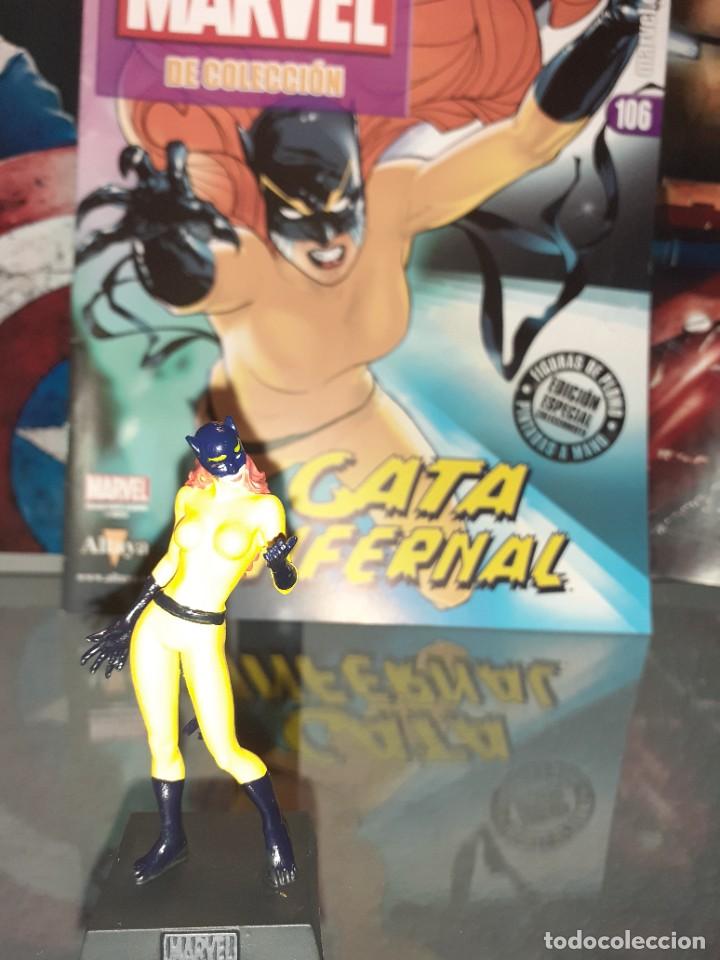 Figuras y mu&ntilde;ecos Marvel: Figura Plomo Marvel n&uacute;mero 106 Altaya Hellcat Gata Infernal Patsy Walker - Foto 2