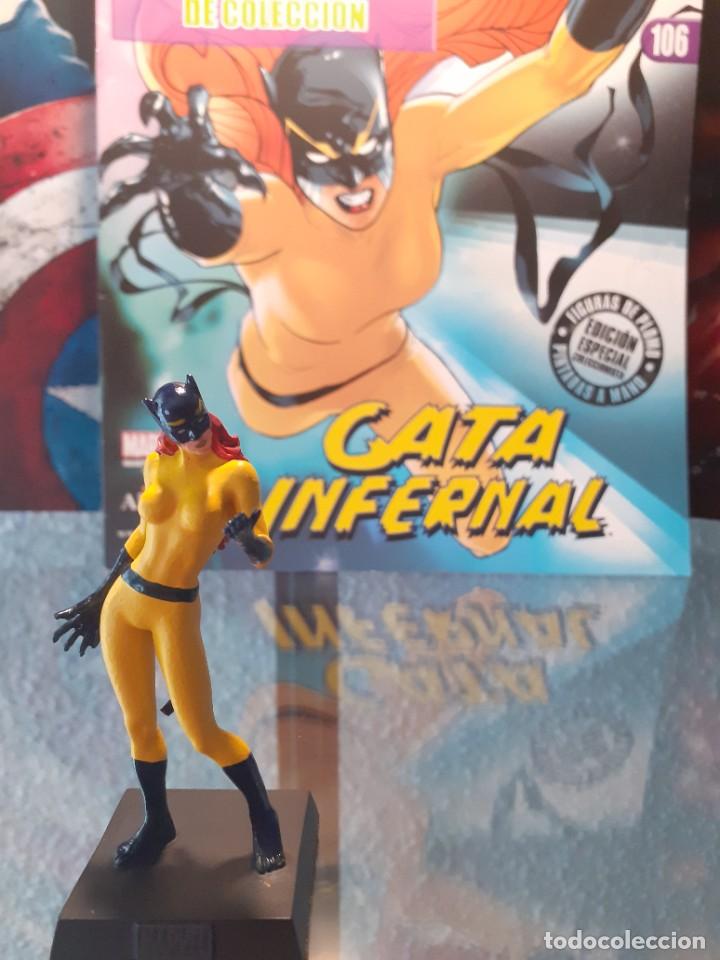 Figuras y mu&ntilde;ecos Marvel: Figura Plomo Marvel n&uacute;mero 106 Altaya Hellcat Gata Infernal Patsy Walker - Foto 4