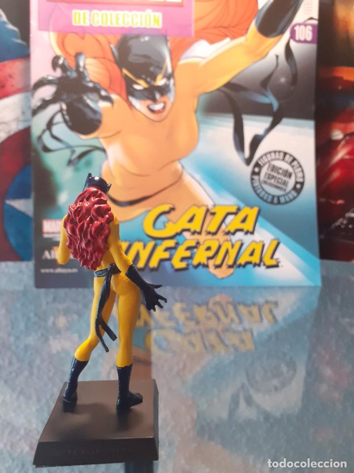 Figuras y mu&ntilde;ecos Marvel: Figura Plomo Marvel n&uacute;mero 106 Altaya Hellcat Gata Infernal Patsy Walker - Foto 5