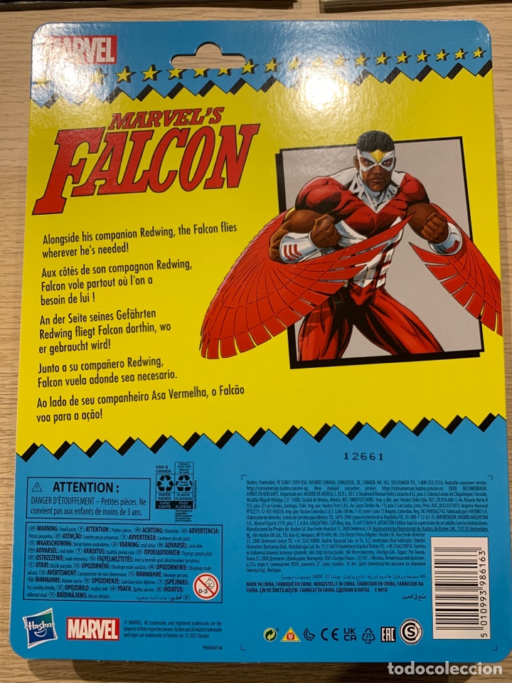 Figuras y mu&ntilde;ecos Marvel: Figura Falcon Marvel Legends Retro Hasbro - Foto 2