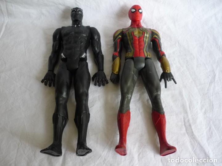 Figuras y mu&ntilde;ecos Marvel: Figuras spiderman 2018 + pantera negra 2019, Hasbro Marvel - Foto 2