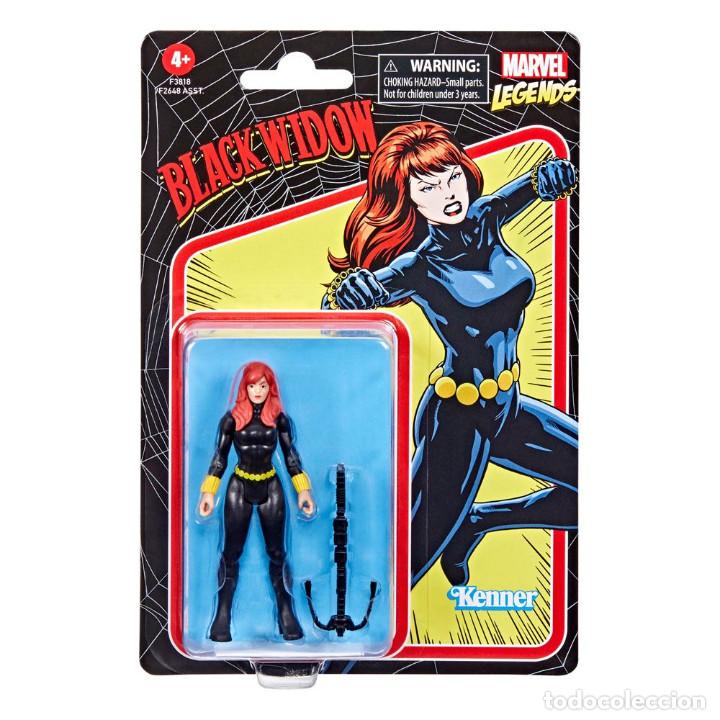 Figuras y mu&ntilde;ecos Marvel: Figura Retro Black Widow 10 cm - Marvel Legends Series - Foto 1