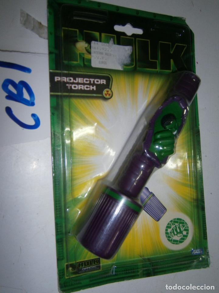 Figuras y mu&ntilde;ecos Marvel: ANTIGUA LINTERNA HULK EN SU BLISTER NUEVO SIN USAR - Foto 1