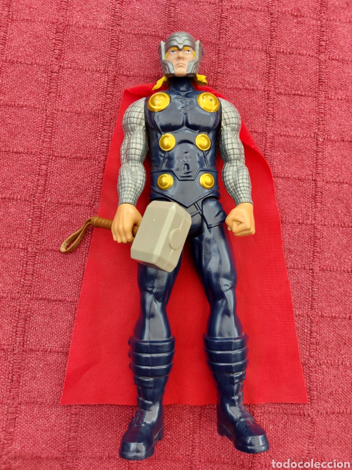 Figuras y mu&ntilde;ecos Marvel: FIGURA DE ACCI&Oacute;N THOR MARVEL HASBRO 2013 HEROE DE LOS VENGADORES - Foto 2