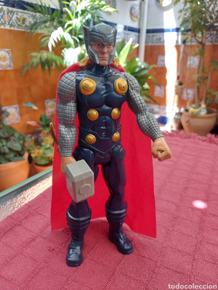 Figuras y mu&ntilde;ecos Marvel: FIGURA DE ACCI&Oacute;N THOR MARVEL HASBRO 2013 HEROE DE LOS VENGADORES - Foto 1