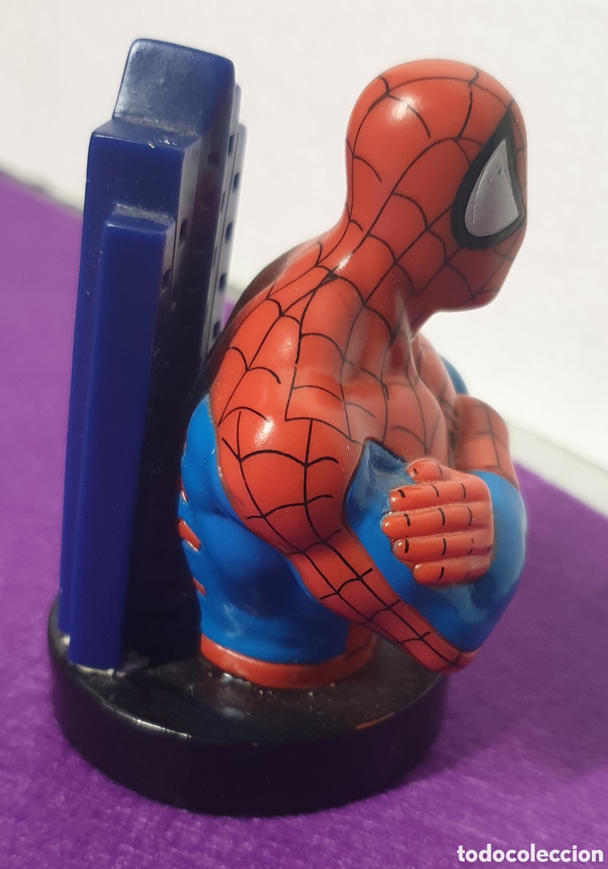 Figuras y mu&ntilde;ecos Marvel: Marvel 2002 busto Spiderman de pl&aacute;stico pvc Modecor de 8 cm de altura - Foto 3