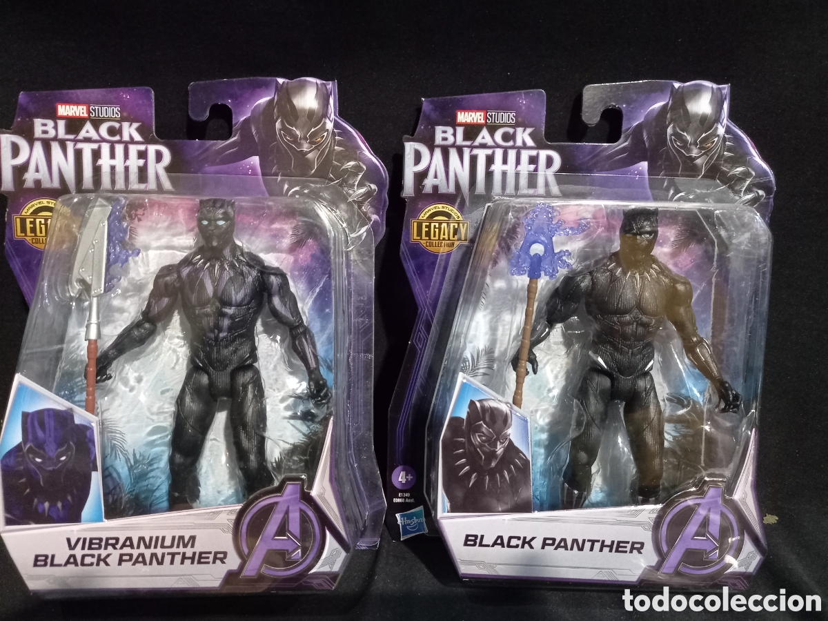 Figuras y mu&ntilde;ecos Marvel: 2 figuras Black Panther Marvel Hasbro - Foto 1