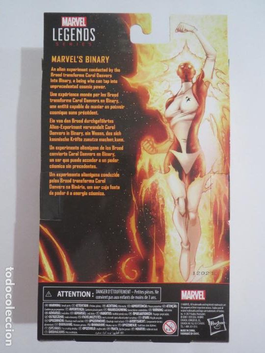 Figuras y mu&ntilde;ecos Marvel: MARVEL LEGENDS SERIES MARVEL&acute;S BINARY CAPITANA MARVEL FORMA BINARIA HASBRO 2021 NUEVO SIN DOS LLAMAS - Foto 2