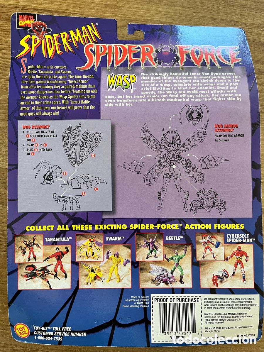 Figuras y mu&ntilde;ecos Marvel: Figura Spider-Man - Insect Armor Wasp - La avispa - Foto 2